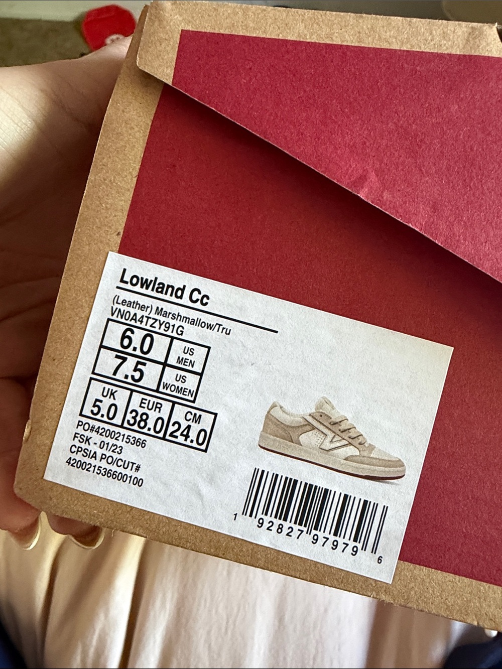 Vans Lowland CC Marshmallow/Tru Beige Sneakers